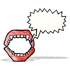 Cartoon Vampire Fangs N5