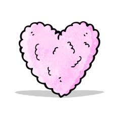 heart shaped cloud cartoon