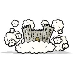 cartoon floating castle N2