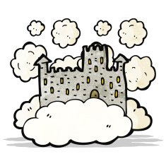 cartoon floating castle N3