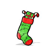 christmas stocking cartoon N3