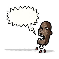 Cartoon Zombie Head N17