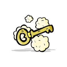 little cartoon key