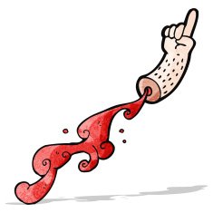 Cartoon Severed Arm N14