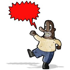 cartoon shouting man N27