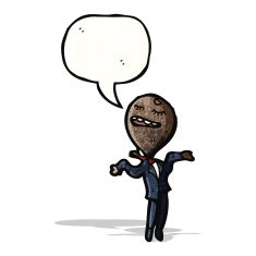 cartoon man with swollen head N3