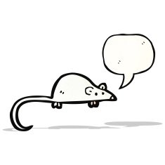cartoon squeaking mouse