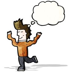 cartoon prancing man N3