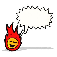 talking meteor cartoon