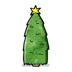 Cartoon Christmas Tree N44