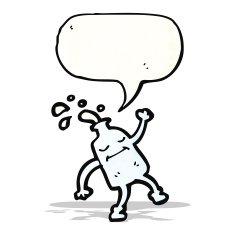 milk bottle cartoon character N4