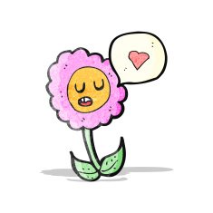 cartoon flower N105