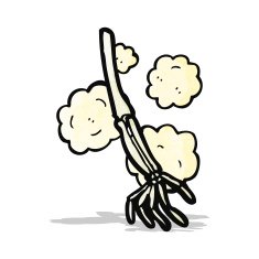cartoon skeleton arm N8
