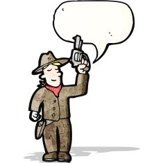 Cartoon Cowboy N19