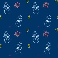 Vector christmas and new year seamless pattern N2