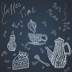 Coffee time set card