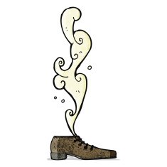 smelly old shoe cartoon