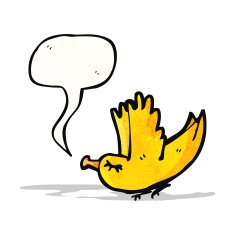 cartoon singing bird N9