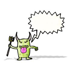 cartoon little devil N54