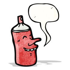 cartoon spray can N12