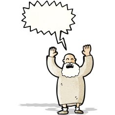 cartoon old man shouting N3