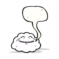 happy cartoon cloud N8