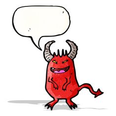 cartoon little devil N60