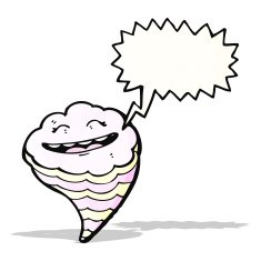cartoon grinning cloud
