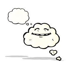 happy cartoon cloud N10