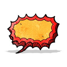 cartoon shout speech bubble