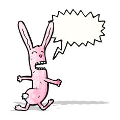 cartoon crazy pink rabbit N2