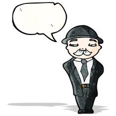 cartoon banker