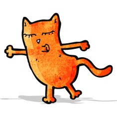 Cartoon Cat N167