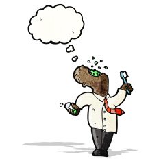 cartoon man gargling mouthwash N3
