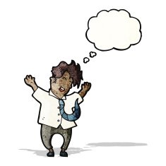cartoon excited businessman N5