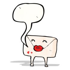 cartoon love letter N7