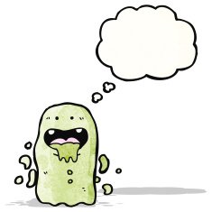 gross slimy ghost cartoon N4