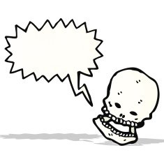 laughing skull cartoon N3