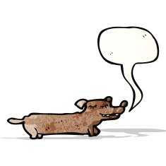 cartoon little dog N61