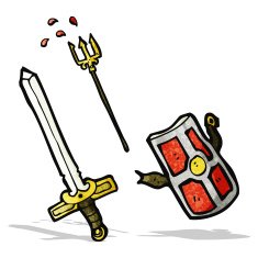 cartoon medieval weapons