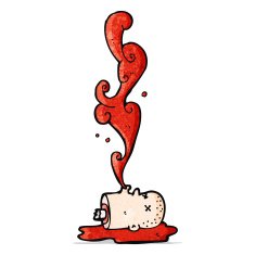 cartoon severed head N8