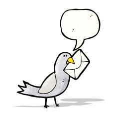 cartoon carrier pidgeon