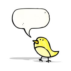 cartoon little bird N18