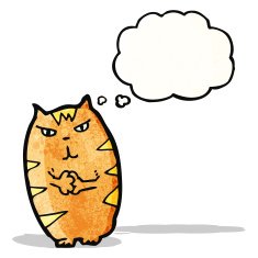 cartoon mean cat