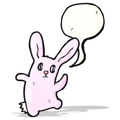cartoon pink bunny rabbit N8