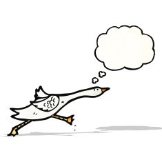 cartoon running goose N2