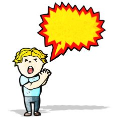 cartoon shouting man N31