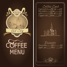 Restaurant old city menu template N2