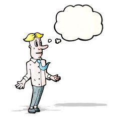 Cartoon Man Shrugging Shoulders N24