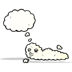 cartoon cloud thinking